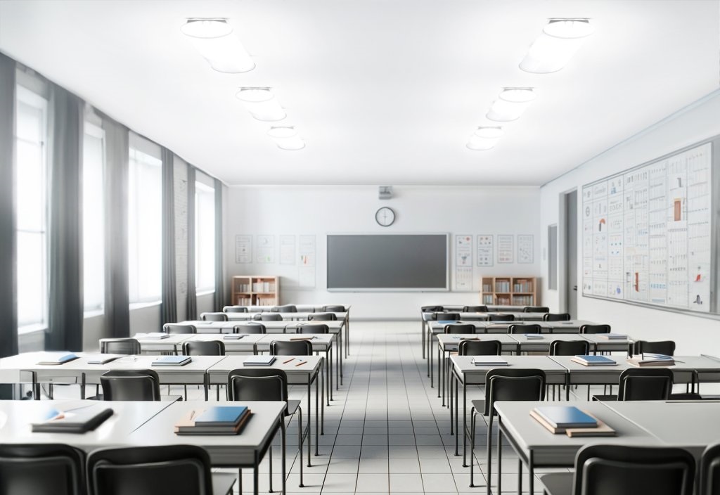 Full-spectrum LED lighting improved academic performance and entrance exam results in a Bratislava school