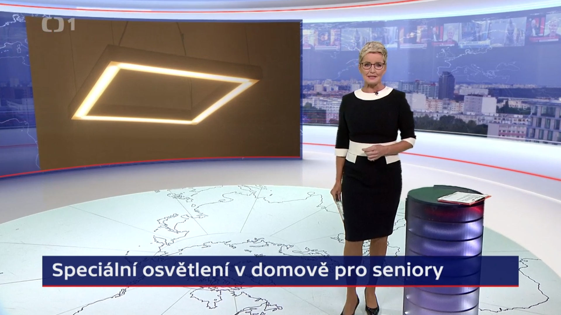 Hlavní zprávy ČT: Speciální osvětlení v domově pro seniory
